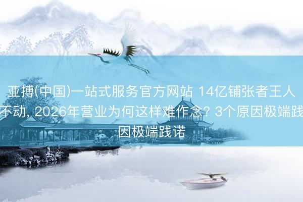 亚搏(中国)一站式服务官方网站 14亿铺张者王人带不动， 2026年营业为何这样难作念? 3个原因极端践诺